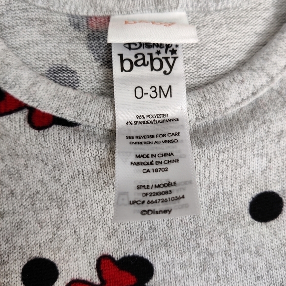 Disney baby mini mouse thin knit dress and leggings set 0-3 months - Picture 4 of 4